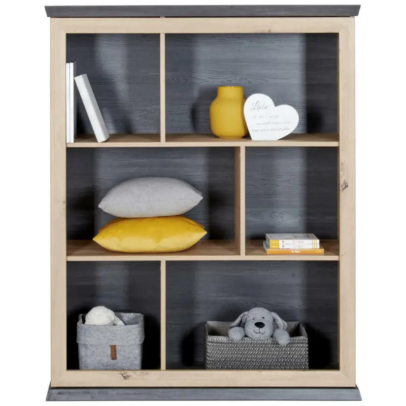 Standregal 110/138,8/43 cm Eichefarben, Dunkelgrau