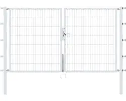 Doppeltor Flexo 250 x 140 cm silber