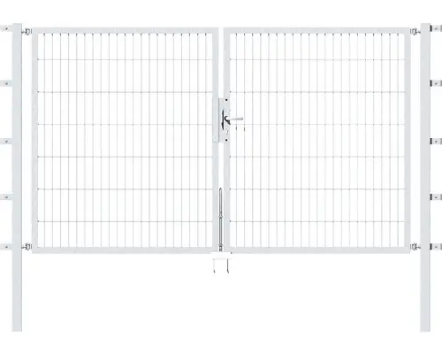 Doppeltor Flexo 250 x 140 cm silber