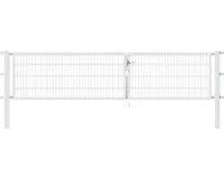 Doppeltor Flexo 350 x 80 cm silber