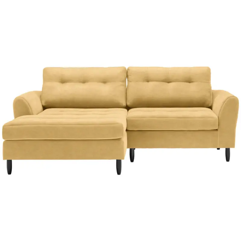 Ecksofa in Mikrofaser Orange