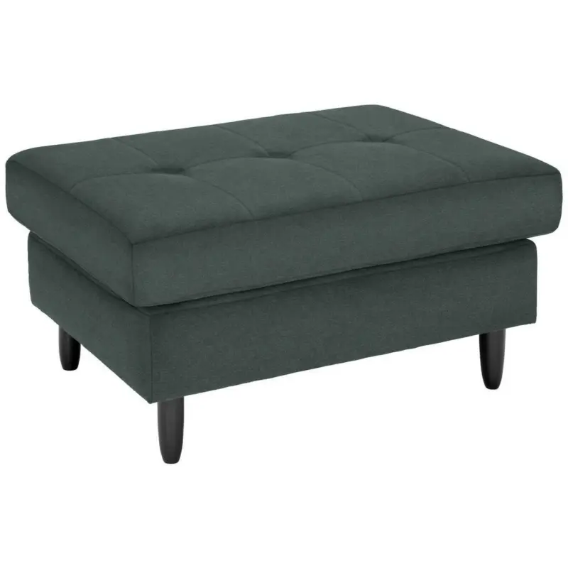 Hocker in Textil Dunkelgrün