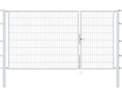 Doppeltor Flexo 298,5 x 160 cm silber