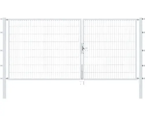 Doppeltor Flexo 350 x 160 cm silber