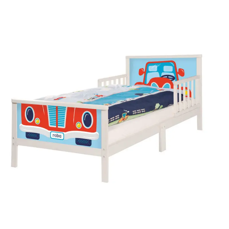 Kinder-/Juniorbett 70/140 cm in Multicolor, Weiß