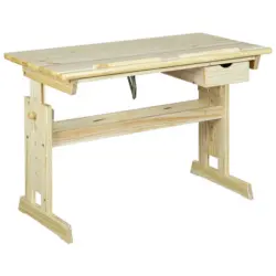 Jugendschreibtisch 109/55/63-96 cm höhenverstellbar, Stauraum