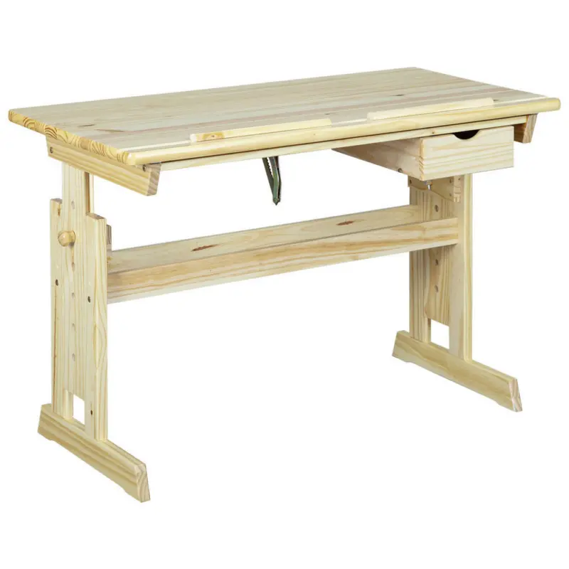 Jugendschreibtisch 109/55/63-96 cm höhenverstellbar, Stauraum