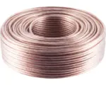 Hornbach Lautsprecherkabel (H)03VH-H 2x0,75 mm² flexibel, 50 m, transparent