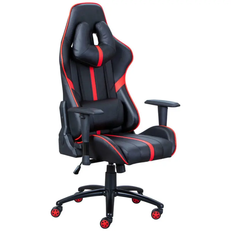 Gamingstuhl in Rot, Schwarz