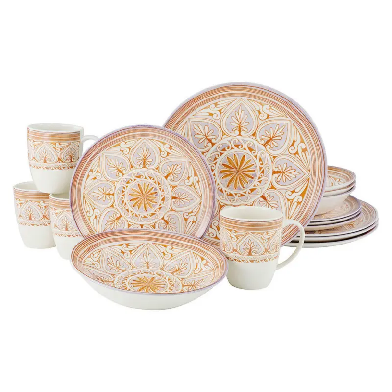 Kombiservice Majolika 16-teilig