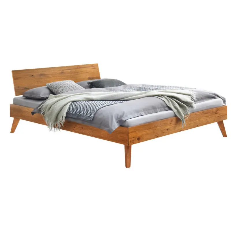 Bett 200/200 cm in Wildeiche