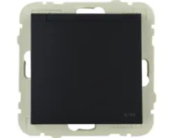 Schuko-Steckdose EFAPEL Logus 90 unterputz mit Klappdeckel schwarz