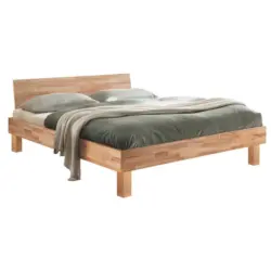 Bett 200/200 cm in Kernbuche