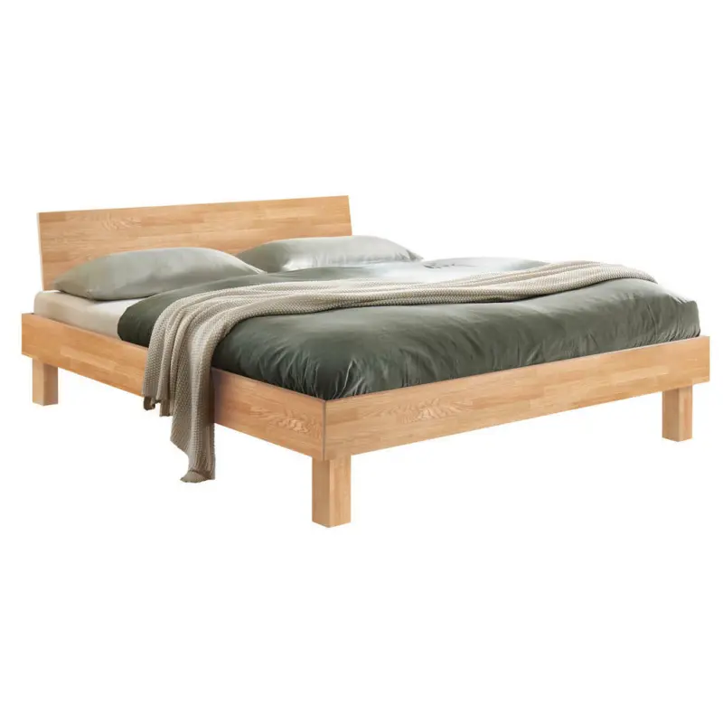 Bett 200/200 cm in Eiche Bianco