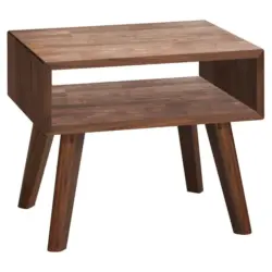 Nachtkästchen in massiv Nussbaum Nussbaumfarben