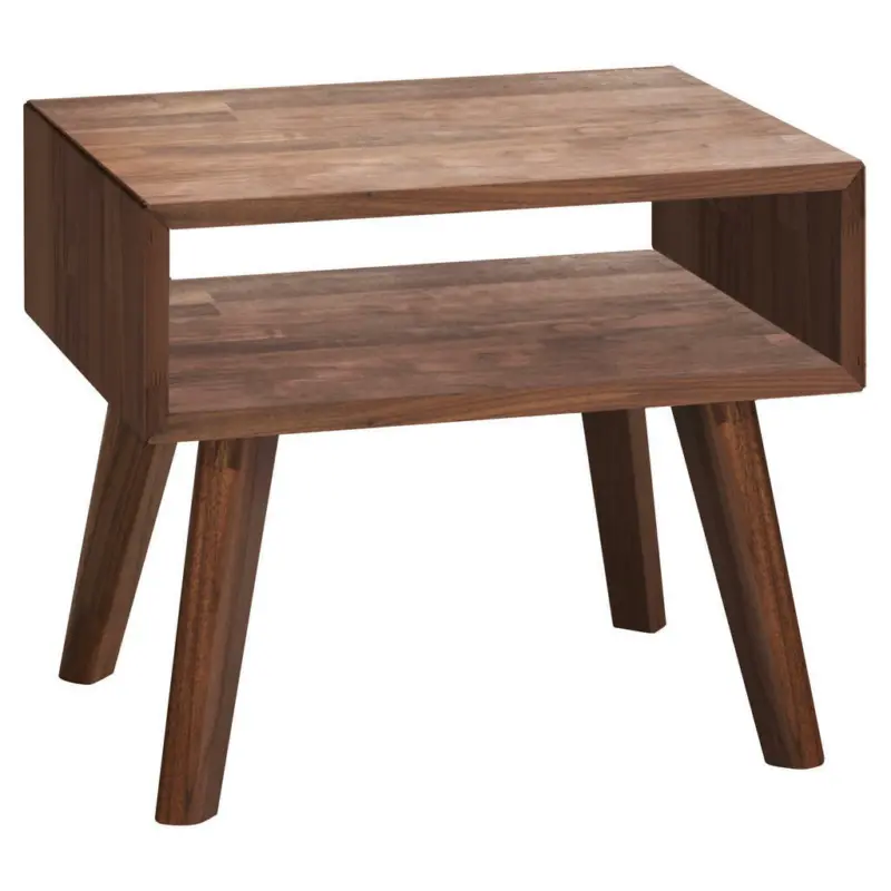 Nachtkästchen in massiv Nussbaum Nussbaumfarben