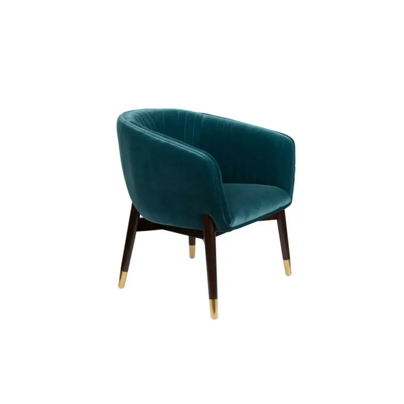 Sessel in Samt Petrol