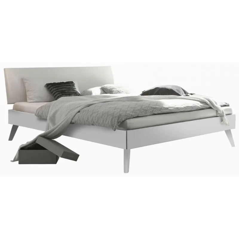 Bett 90/200 cm in Weiß