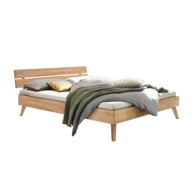 Bett 100/200 cm in Eiche Bianco