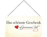Hornbach Holzschild mit Kette Geschenk 13x23 cm