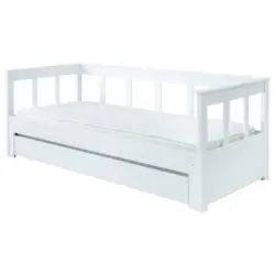 Ausziehbett 90/200 cm in Weiß