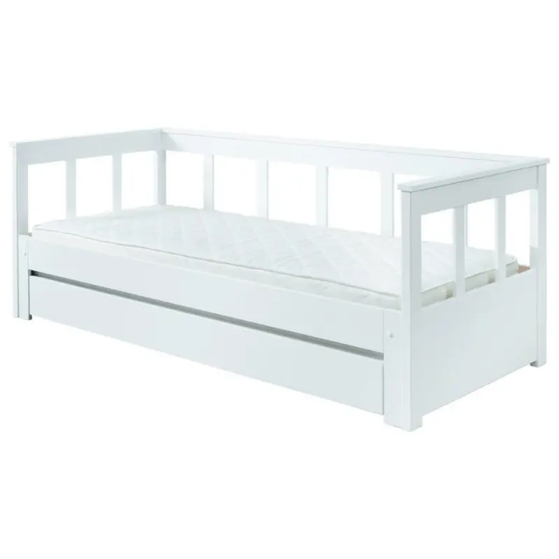 Ausziehbett 90/200 cm in Weiß