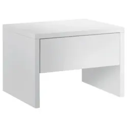 Nachtk&auml;stchen in massiv Buche Wei&szlig;