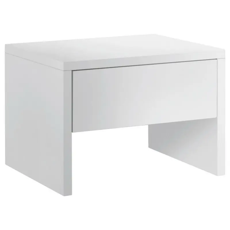 Nachtk&auml;stchen in massiv Buche Wei&szlig;