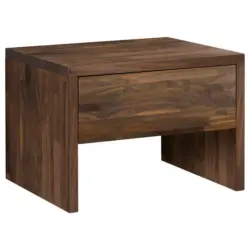 Nachtkästchen in massiv Nussbaum Nussbaumfarben