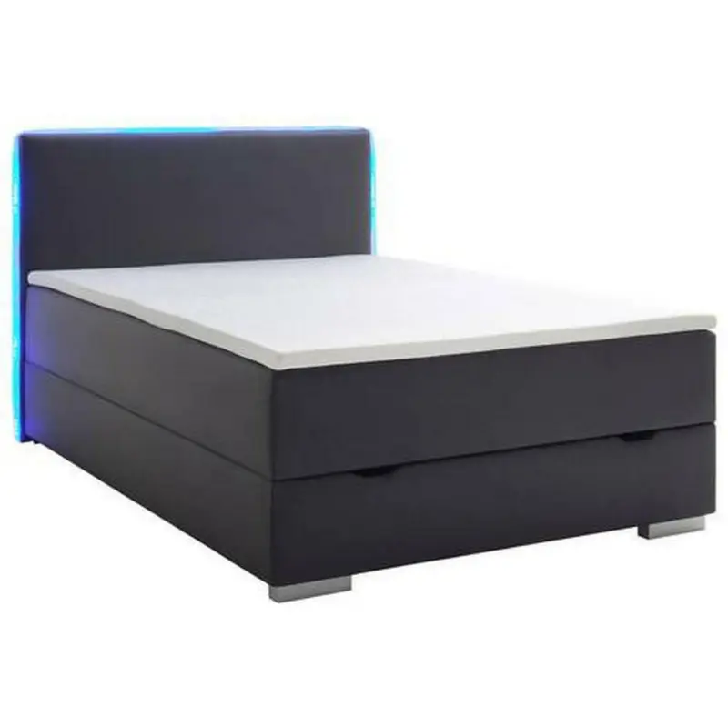 Boxspringbett 140/200 cm in Schwarz