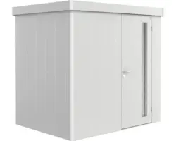 Gartenhaus Biohort Neo inkl. Dachrinne Regale Set 222 x 166 cm