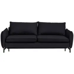 Schlafsofa in Schwarz