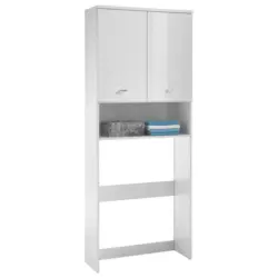 Waschmaschinenschrank in Weiß