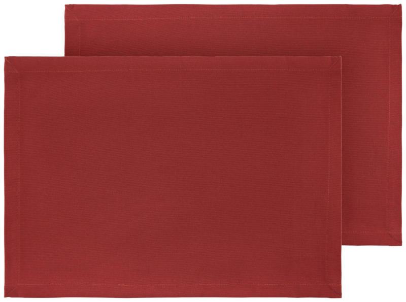 Tischset Steffi in Rot ca. 33x45cm, 2er-Set