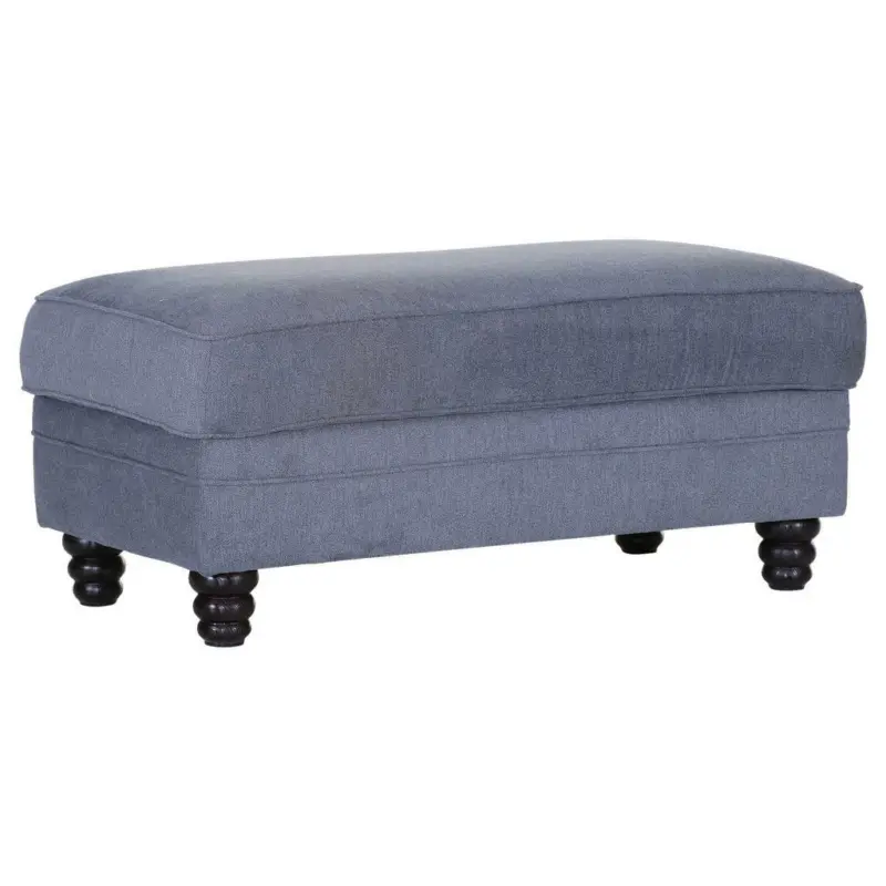 Hocker in Holz, Textil Dunkelgrau