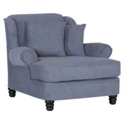 Lesesessel in Flachgewebe Dunkelgrau