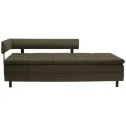 Liege in Flachgewebe Braun, Grün