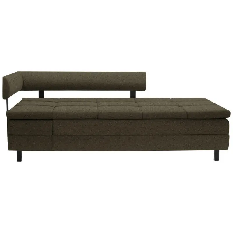 Liege in Flachgewebe Braun, Grün