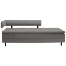 Liege in Flachgewebe Grau