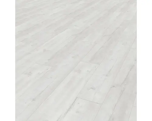 Vinyl-Diele Premium Eiche hellgrau-weiß selbstliegend 18,4x121,9 cm