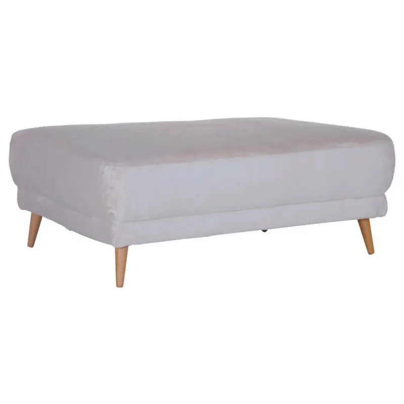 Hocker in Textil Beige