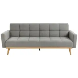 Schlafsofa in Struktur Grau