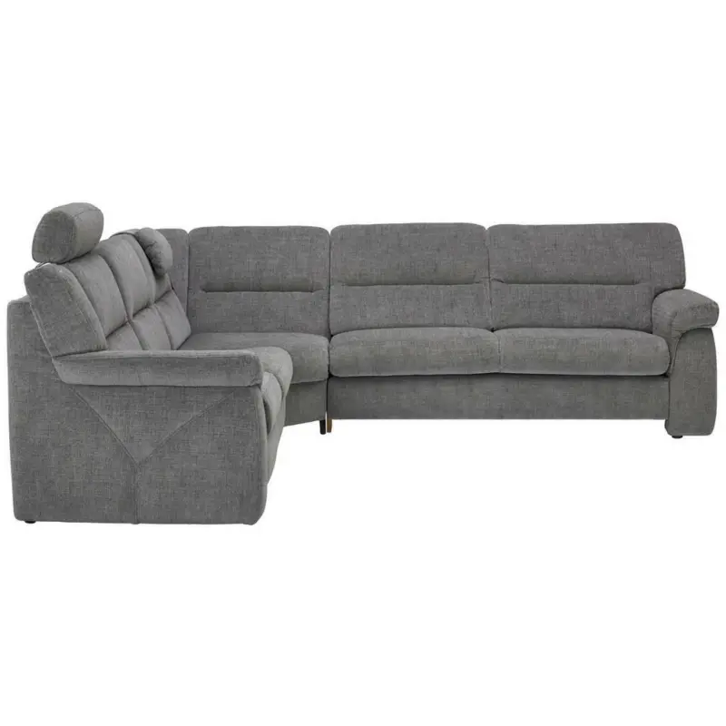 Ecksofa in Chenille Grau