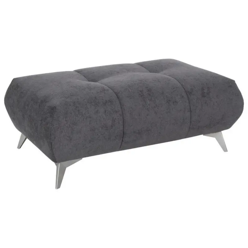 Hocker in Textil Schwarz