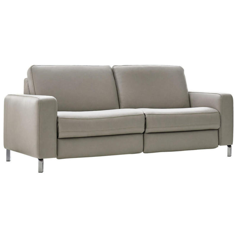 Sofa in Echtleder Grau