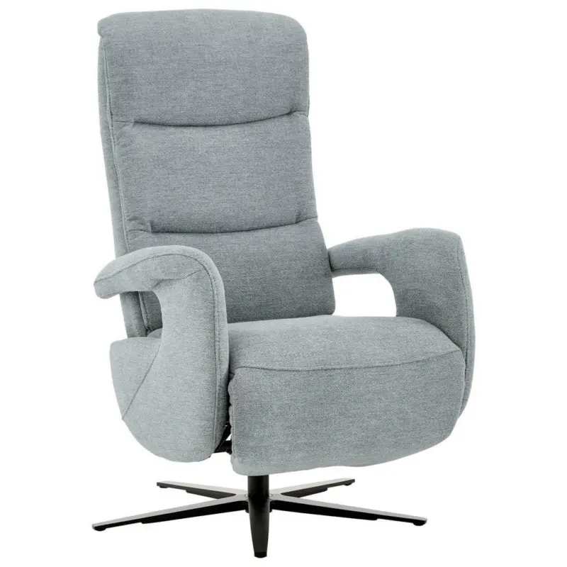 Relaxsessel in Textil Hellblau