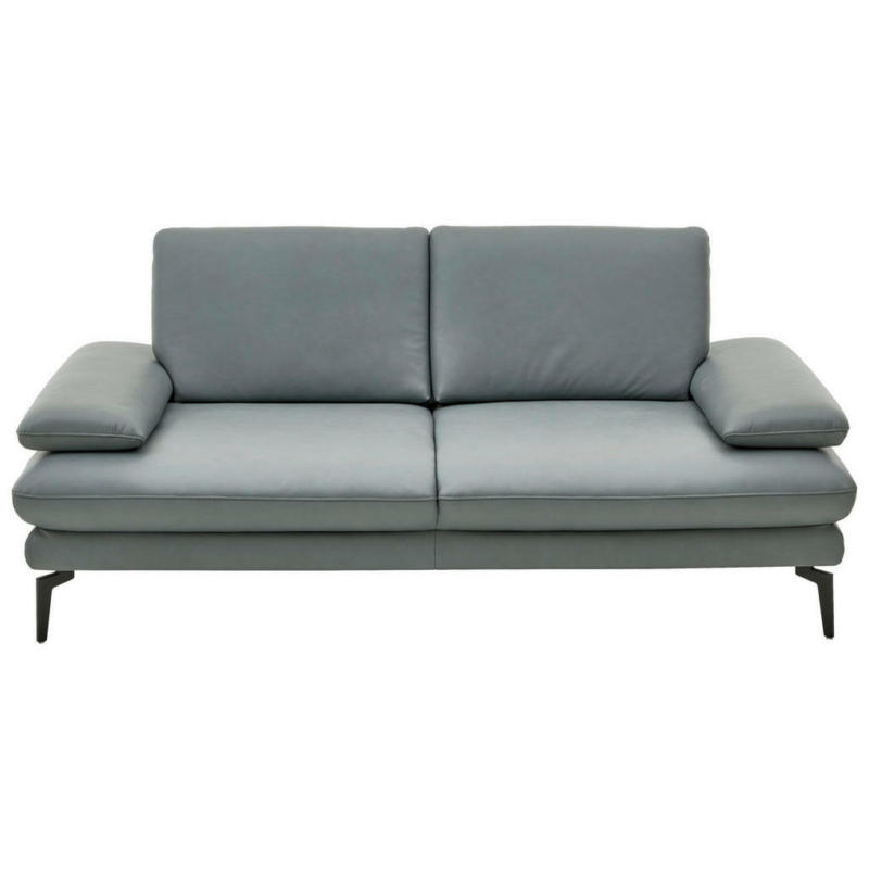Sofa in Echtleder Grau