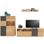 XXXLutz Lauterach - Ihr Möbelhaus bei Bregenz Wohnwand 289/139/50 cm in Anthrazit, Eichefarben