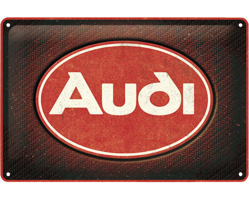 Blechschild Audi Logo 30x20 cm