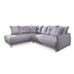 XXXLutz Lauterach - Ihr M&ouml;belhaus bei Bregenz Eckschlafsofa in Webstoff Hellgrau